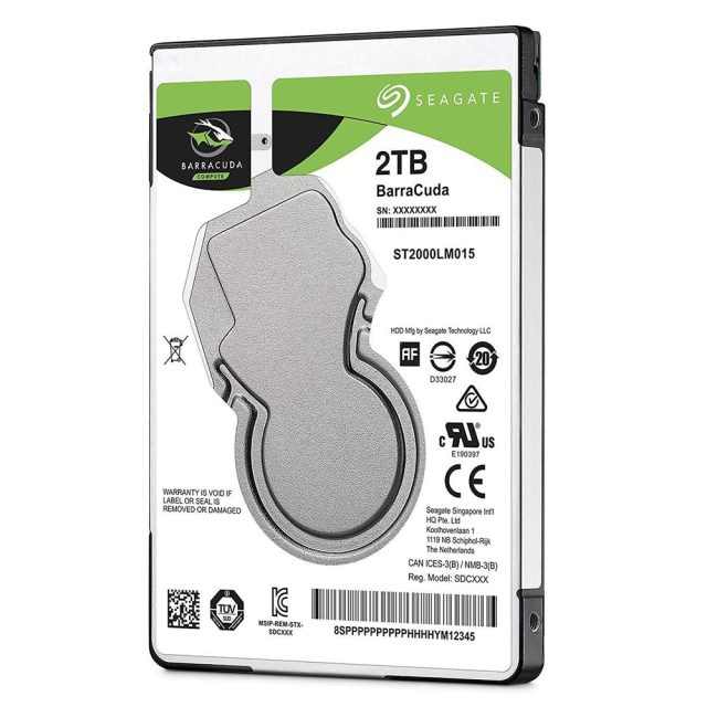 Εσωτερικός Σκληρός Δίσκος SEAGATE 2.5'' 2TB Sata III Barracuda (ST2000LM015) (SEAST2000LM015)