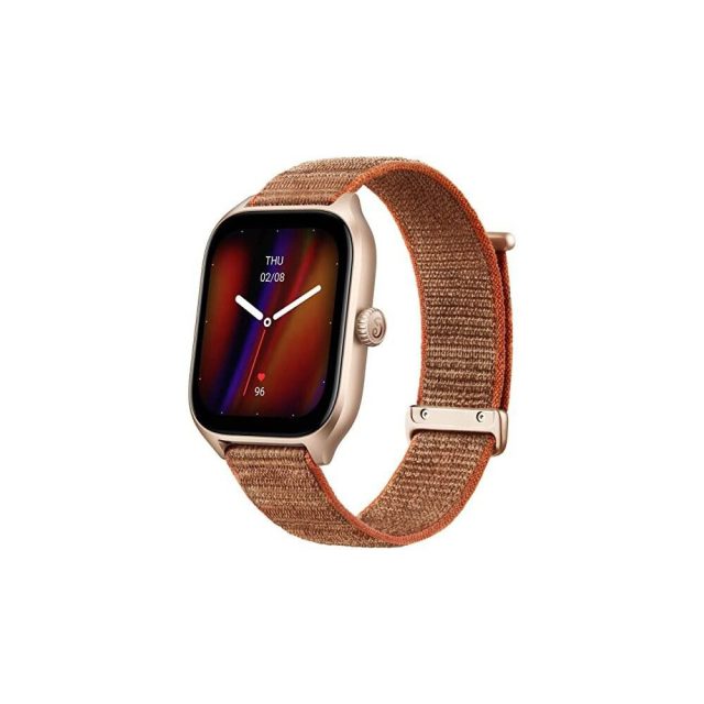 Amazfit GTS 4 Aluminium 43mm Αδιάβροχο Smartwatch με Παλμογράφο (Autumn Brown) (A2168BWN)