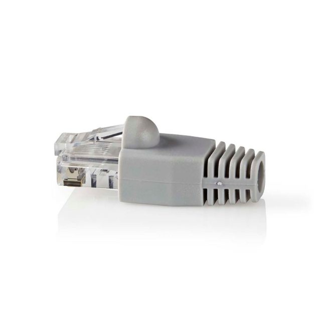 Nedis Network Connector Set RJ45 Male Cat6 10τμχ Grey (CCBW89355GY) (NEDCCBW89355GY)