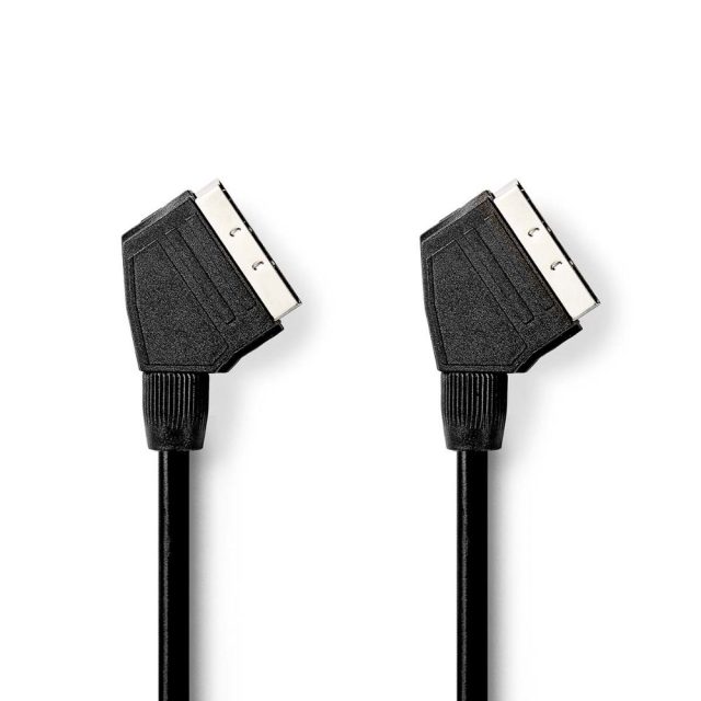 Nedis Cable Scart male - Scart male 2m (CVGB31000BK20) (NEDCVGB31000BK20)