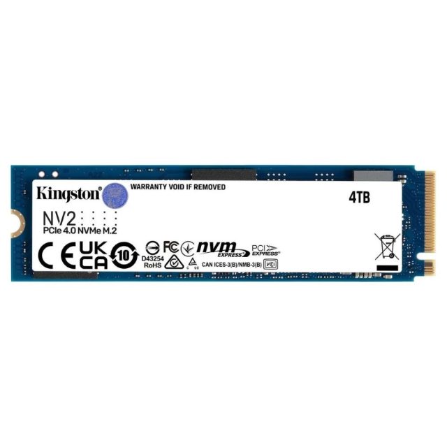 SSD Kingston NV2 4TB Kingston SNV2S/4000G M.2 PCIe 4.0 NVMe (SNV2S/4000G) (KINSNV2S/4000G)