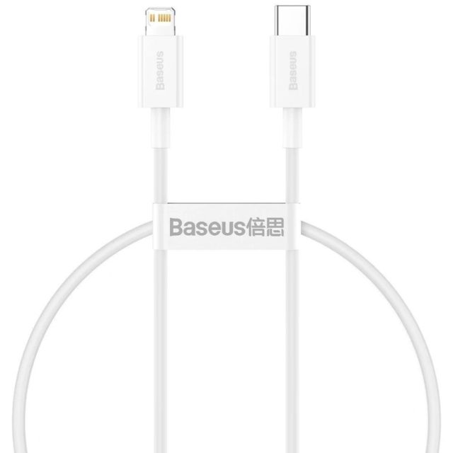 Baseus Superior USB-C to Lightning Cable 20W Λευκό 0.25m  (CATLYS-02) (BASCATLYS-02)