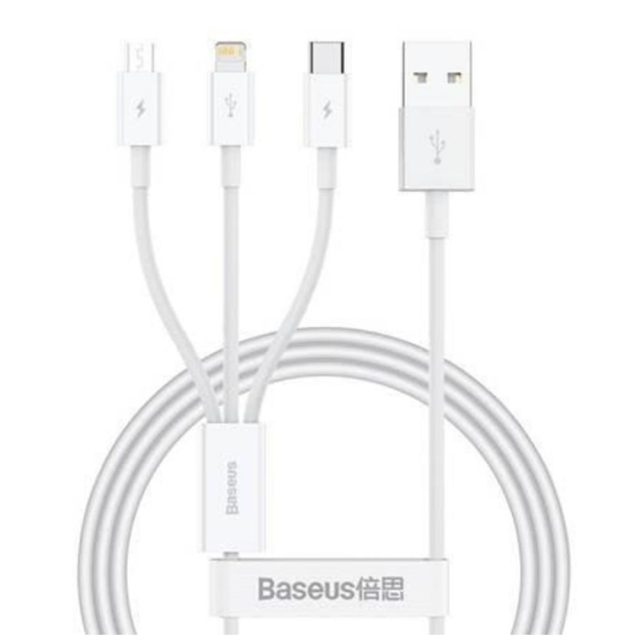 Baseus Superior Regular USB 2.0 to micro USB Cable Λευκό 1m (P10320105221-00) (BASP10320105221-00)