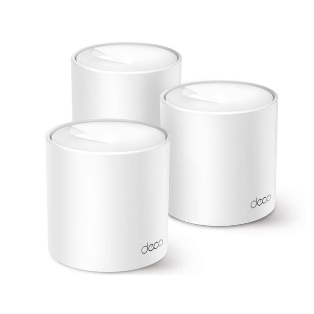 TP-LINK Deco X10 AX1500 Whole Home Mesh Wi-Fi 6 System Dual Band (2.4 & 5GHz) (DECO X10(3-PACK) (TPDECOX10-3PACK)