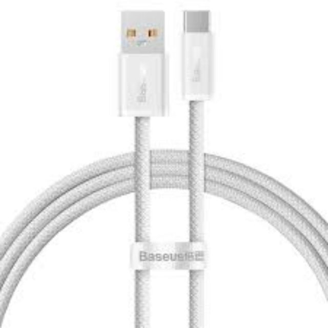 Baseus Καλώδιο USB σε USB-C Dynamic Series 100W 1m Λευκό (CALD000602) (BASCALD000602)