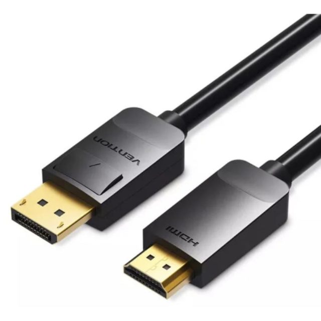 VENTION DisplayPort to HDMI Cable 2M Black (HADBH) (VENHADBH)