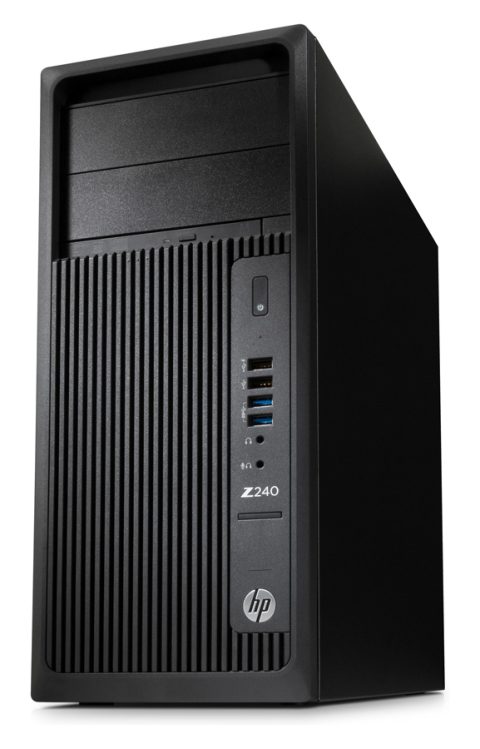 HP Workstation Z240, Refurbished Grade A Repainted, E3-1225 V5, 16GB, 250GB M.2, DVD, FreeDOS