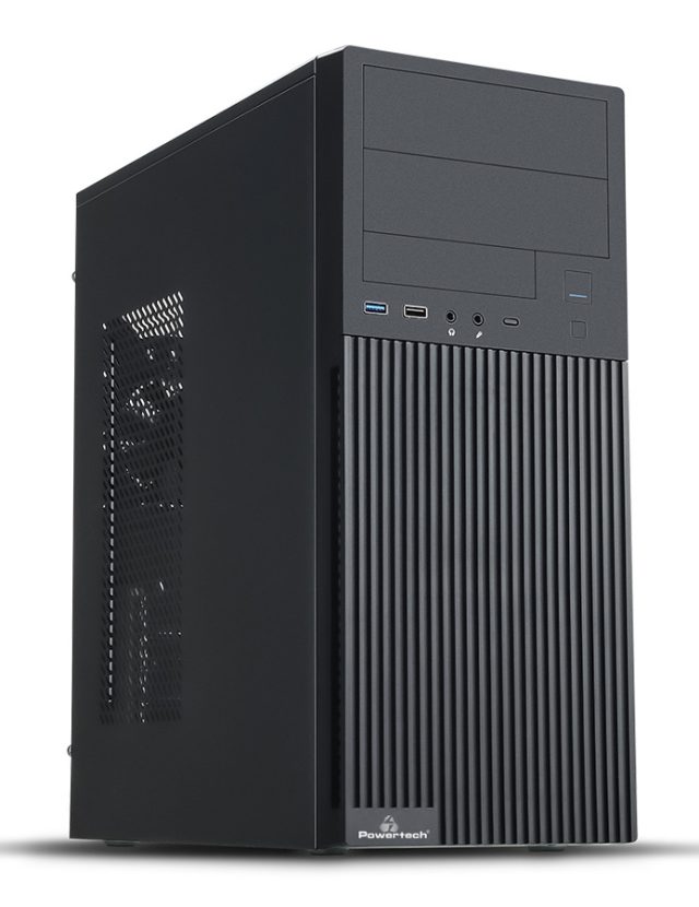 POWERTECH PC Case PT-1308 με 550W PSU, ATX, 330x175x405mm, μαύρο