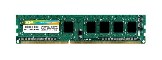 SILICON POWER μνήμη RAM DDR3, 1600MHz PC3-12800, 1.5V, 4GB