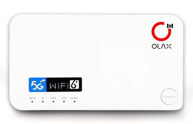 OLAX router 5G LTE G5010 με LAN θύρα, Wi-Fi 6, dual band, 4000mAh