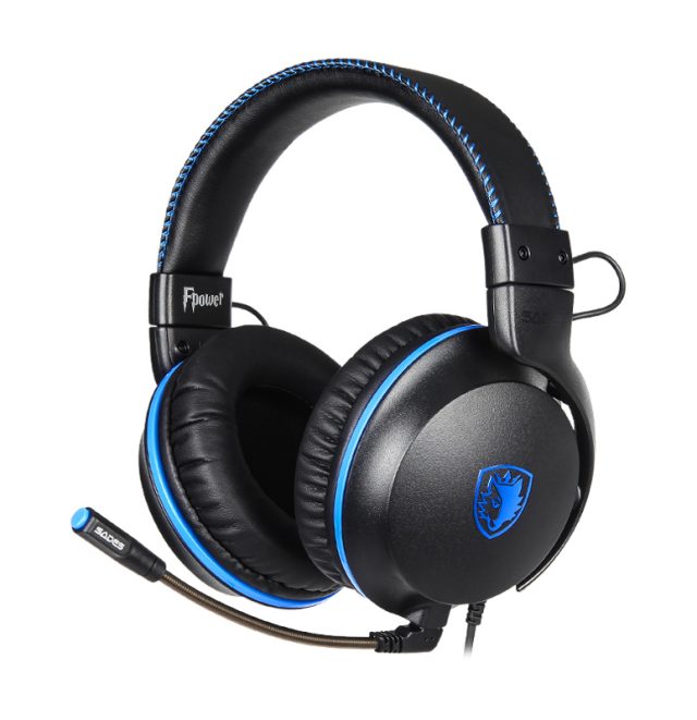 SADES Gaming Headset Fpower SA-717-BL, multiplatform, 3.5mm