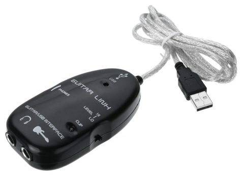 POWERTECH USB Guitar Link CAB-U140, για σύνδεση κιθάρας σε PC, 1m