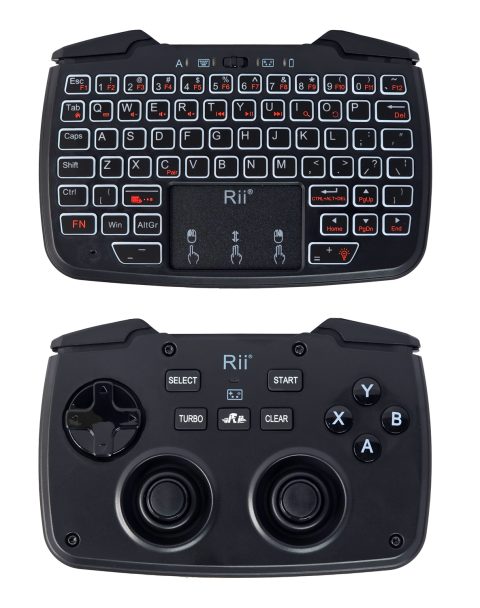 RIITEK ασύρματο gamepad & πληκτρολόγιο RK707, backlit, 2.4GHz, μαύρο