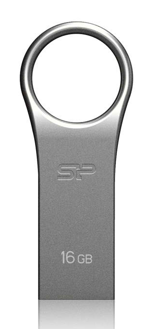 SILICON POWER USB Flash Drive Firma F80, 16GB, USB 2.0, ασημί