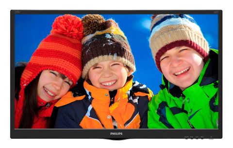 PHILIPS used οθόνη 240V5Q LED, 24" 1920x1080, VGA/DVI/HDMI, χωρίς βάση, Grade A