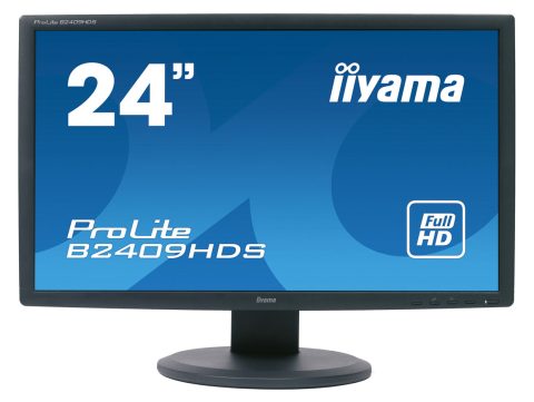 IIYAMA used οθόνη B2409HDS LED, 24" 1920x1080, VGA/HDMI/DVI, Grade B