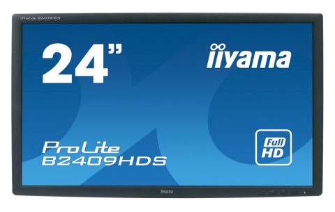 IIYAMA used οθόνη B2409HDS LED, 24" 1920x1080, VGA/HDMI/DVI, χωρίς βάση, Grade A