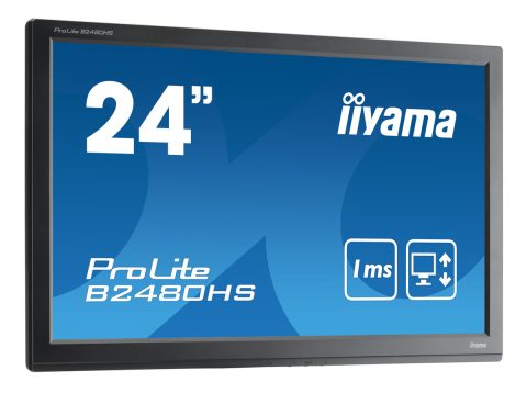 IIYAMA used οθόνη B2480H LED, 24" 1920x1080, VGA/DVI/HDMI, χωρίς βάση, Grade B
