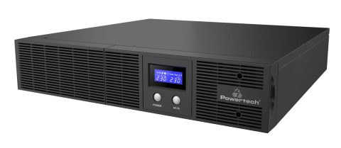 POWERTECH UPS Line Interactive PT-1409 για rack 2U, με οθόνη, 3000VA/2100W, 8x DC output