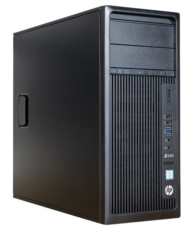 HP WorkStation Z240 MT, Refurbished Grade A Repainted, i7-7700K, 8/500GB SSD, DVD-RW, K620, FreeDOS