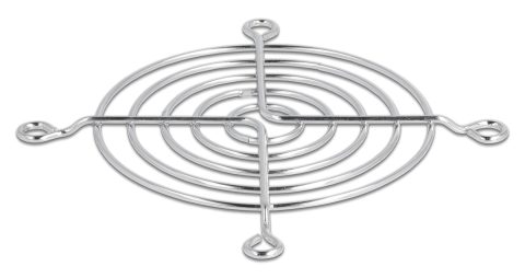 DELOCK σχάρα για 80mm ανεμιστήρα 67306, μεταλλική, ασημί