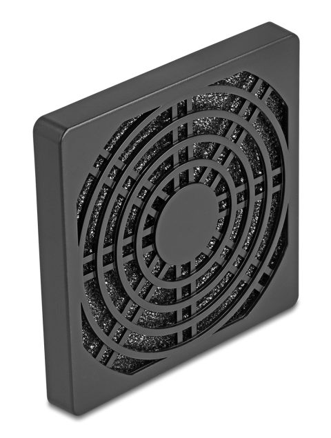 DELOCK σχάρα για 80mm ανεμιστήρα 67311 με φίλτρο σκόνης, πλαστική, μαύρη