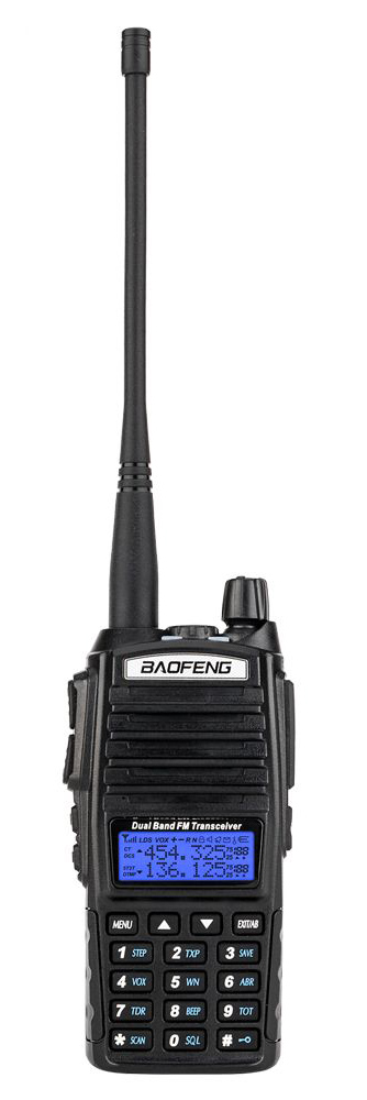 BAOFENG ασύρματος πομποδέκτης UV-82, VHF/UHF, 5W, μαύρος