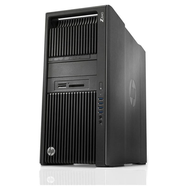 HP Z840 Xeon E5-2643v2 (6-Cores)/16GB/256GB SSD/1TB HDD/DVDRW/Quadro K1200 4GB *Windows 10 Pro MAR*