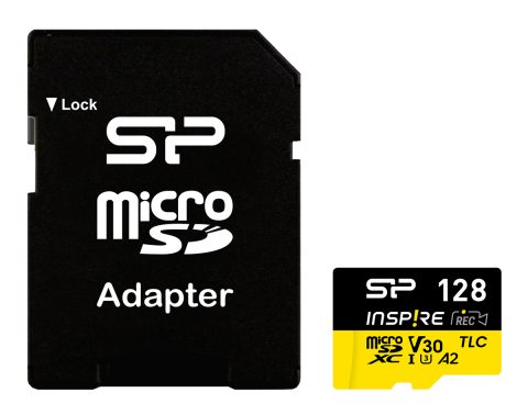 SILICON POWER κάρτα μνήμης microSDXC Inspire, 128GB, UHS-I U3 A1 V30