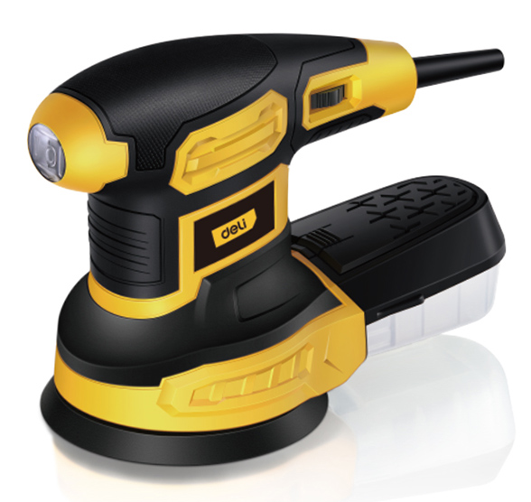 DELI έκκεντρο τριβείο DL-SG125-E3, 360W, Φ125mm, ρυθμιζόμενη ταχύτητα & συλλέκτη