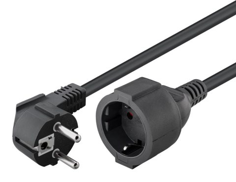 GOOBAY μπαλαντέζα προέκταση ρεύματος 94700, schuko, 3x 1.5mm², 2m, μαύρη