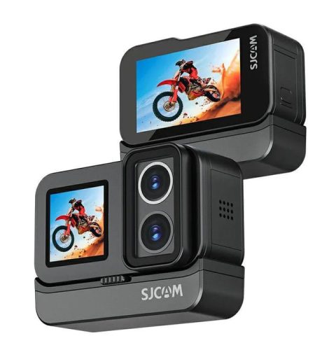 SJCAM action camera SJ20 με 2x φακούς, 2x οθόνες, 20MP/4K, WiFi, αδιάβροχη θήκη, μαύρη