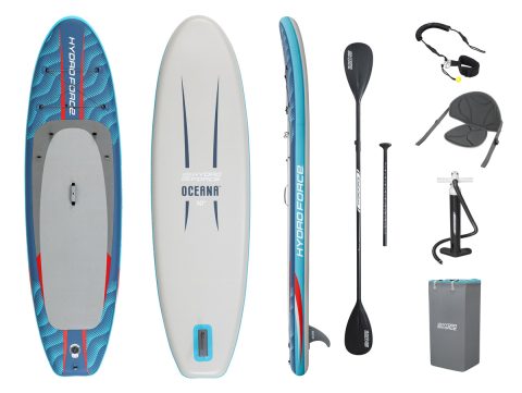 BESTWAY φουσκωτή σανίδα SUP/kayak Oceana 6532B με αποσπώμενο κάθισμα, 305x84x15cm, μπλε