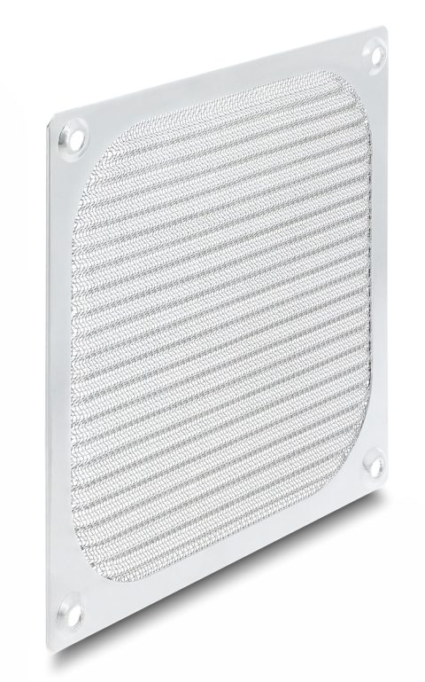 DELOCK σχάρα για 120mm ανεμιστήρα 67458 με φίλτρο σκόνης, μεταλλική, ασημί