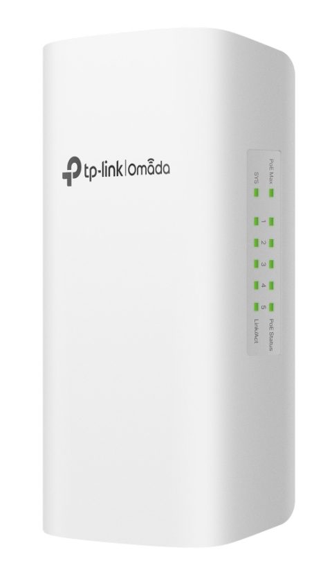 TP-LINK smart switch SG2005P-PD, 1x Gigabit PoE++ in/4x Gigabit PoE+ out, V1.0