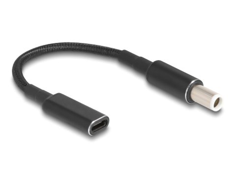 POWERTECH αντάπτορας τροφοδοσίας laptop CAB-UC071, USB-C σε Dell 7.4x5.0mm, μαύρος