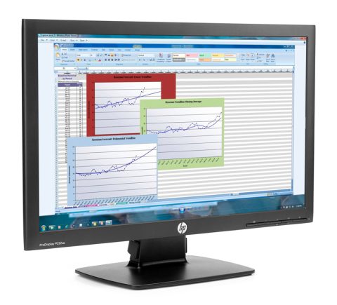 HP used οθόνη P222VA LED, 21.5" 1920x1080, VGA/DisplayPort, Grade A