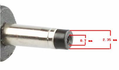 POWERTECH αντάπτορας για φορτιστή laptop M21 για Asus 2.35x0.7mm, 19V, μαύρος