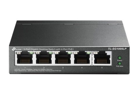 TP-LINK desktop switch TL-SG1005LP, 5-Port Gigabit, 4x PoE+, V4.0