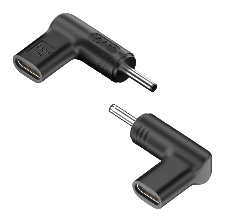 POWERTECH αντάπτορας τροφοδοσίας laptop YX-02, USB-C σε 3.5x1.35mm, μαύρος