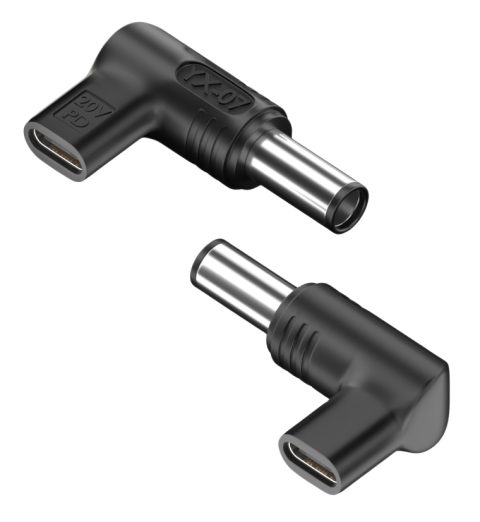 POWERTECH αντάπτορας τροφοδοσίας laptop YX-07, USB-C σε HP 7.4x5mm, μαύρος