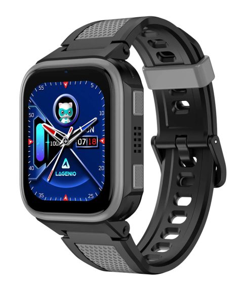 LAGENIO GPS smartwatch για παιδιά K10, 1.8", με κάμερα, 4G, IP68, μαύρο