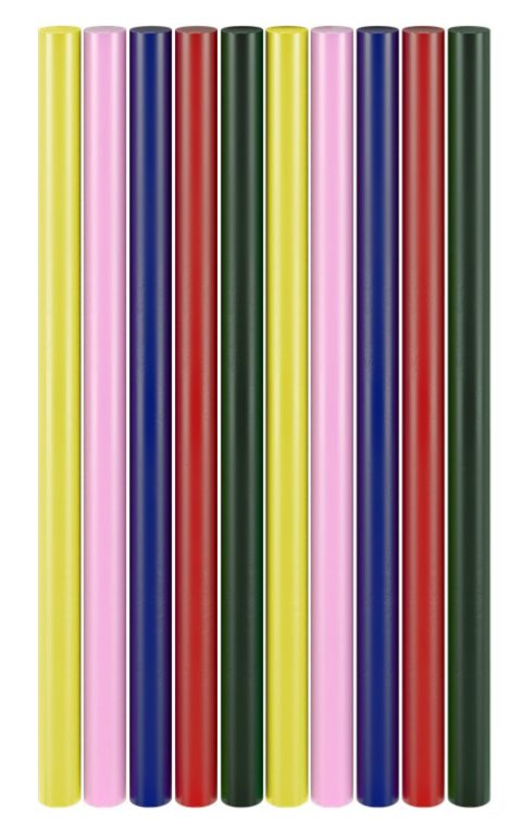 GOOBAY ράβδοι σιλικόνης 77856, Φ11mm x 200mm, διάφορα χρώματα, 10τμχ